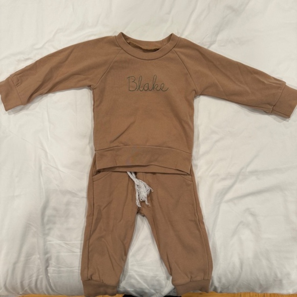 ‘Blake’ Personalized Baby Sweat Set